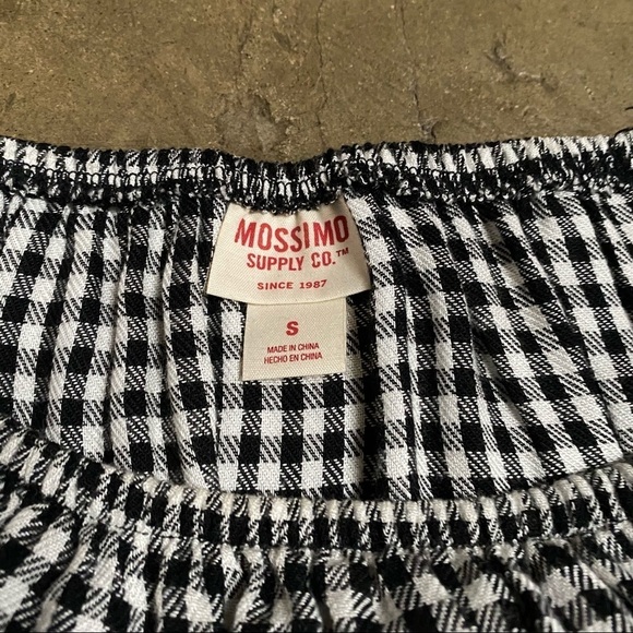 Gingham off the shoulder long sleeve - Picture 4 of 6